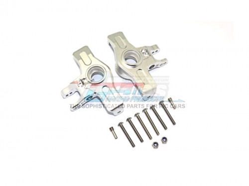 GPM Racing Traxxas Unlimited Desert Racer Aluminum Front Knuckle Arms - 12 Pc Set Silver