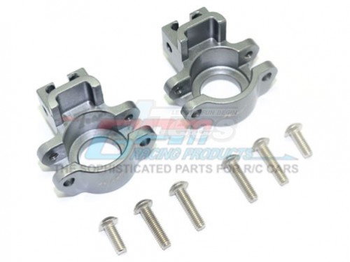 GPM Racing Traxxas Unlimited Desert Racer Aluminium Rear Axle Hub - 8Pc Set Gun Metal