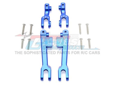 GPM Racing Traxxas Unlimited Desert Racer Aluminium Front & Rear Sway Bar - 12Pcs Set Blue