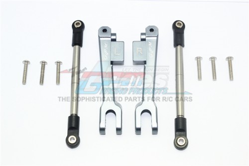 GPM Racing Traxxas Unlimited Desert Racer Aluminium Rear Sway Bar & Stainless Steel Linkage - 10Pcs Set Gun Metal