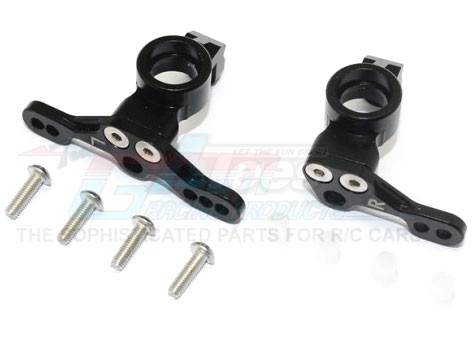 GPM Racing HPI Venture Aluminium Adjustable Front Knuckle Arm - 10Pc Set Black