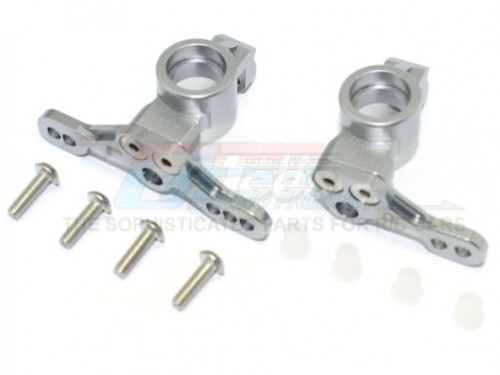 GPM Racing HPI Venture Aluminium Adjustable Front Knuckle Arm - 10Pc Set Gun Metal