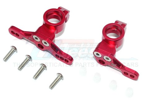 GPM Racing HPI Venture Aluminium Adjustable Front Knuckle Arm - 10Pc Set Red