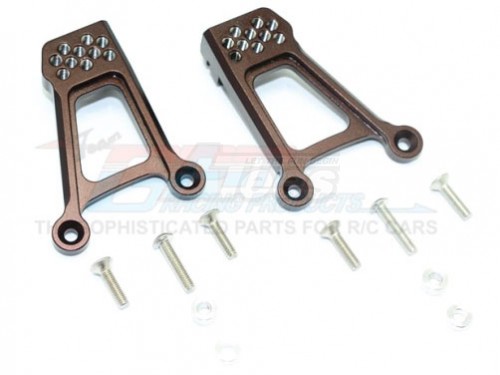 GPM Racing HPI Venture Aluminium Adjustable Front Damper Mount - 12Pc Set Brown