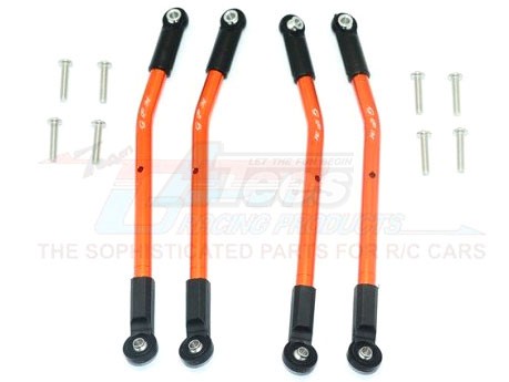 GPM Racing HPI Venture Aluminium Adjustable Suspension Links - 12Pc Set Orange