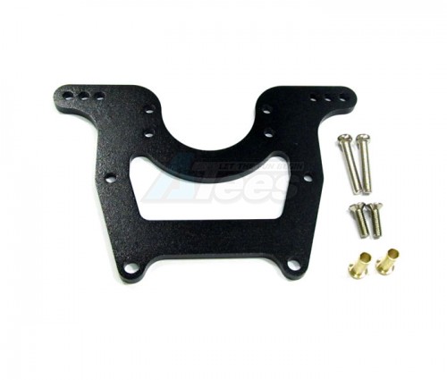 GPM Racing Tamiya Wild Dagger Aluminum Front/rear Damper Mount With Collars & Screws - 1pr Set Black