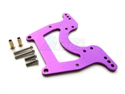 GPM Racing Tamiya Wild Dagger Aluminum Front/rear Damper Mount With Collars & Screws 1 Piece Purple