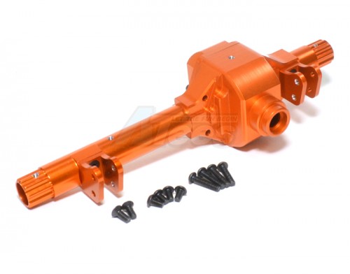 GPM Racing Axial Wraith Alloy Front/rear Axle Housing - 1set Orange