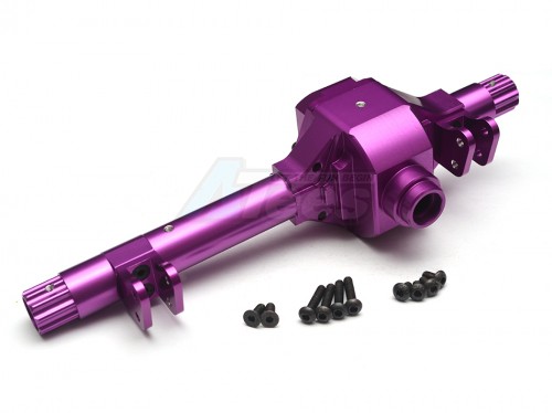 GPM Racing Axial Wraith Alloy Front/rear Axle Housing - 1set Purple