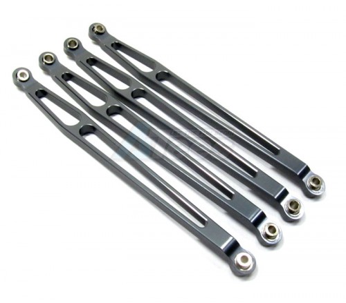 GPM Racing Axial Wraith Aluminum Wraith Lower Tube Frame Brace 4 Pieces Set Gun Metal
