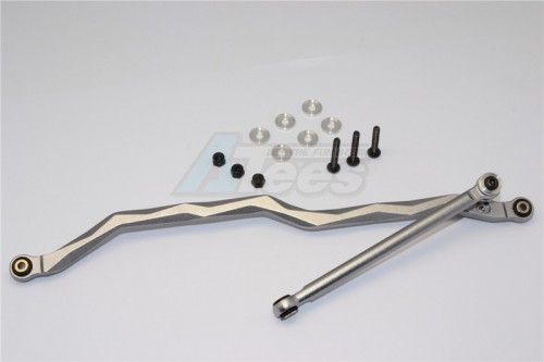 GPM Racing Axial Wraith Aluminium Steering Link - 2Pcs Set (For Wraith / Wraith Ax90045) Gun Metal