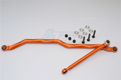 GPM Racing Axial Wraith Aluminium Steering Link - 2Pcs Set (For Wraith / Wraith Ax90045) Orange