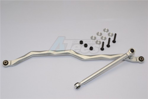 GPM Racing Axial Wraith Aluminium Steering Link - 2Pcs Set (For Wraith / Wraith Ax90045) Silver