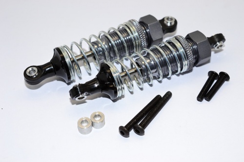 GPM Racing HPI WR8 Aluminium Front Adjustable Damper (70MM) - 1Pr Set Orange