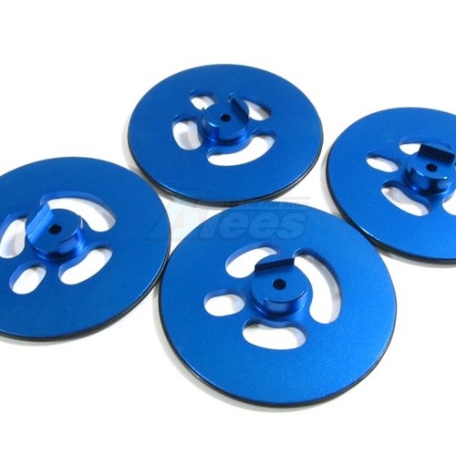 GPM Racing Miscellaneous All Aluminum Dum. Wheel Setting + ori - 1/10tour - 4pcs Blue