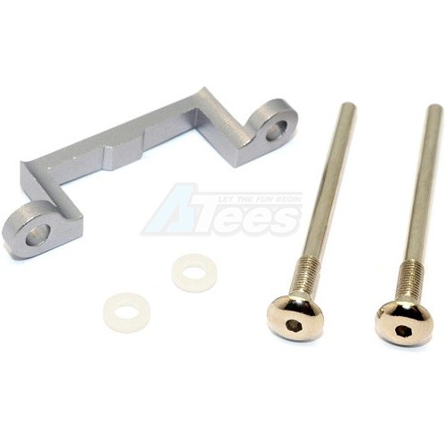 GPM Racing Tamiya WR02 Aluminium Front/Rear Arm Bulk - 1Pc Set Gun Metal