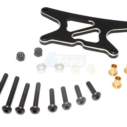 GPM Racing Tamiya WR02 Aluminium Front Shock Tower - 1 Pc Set Black