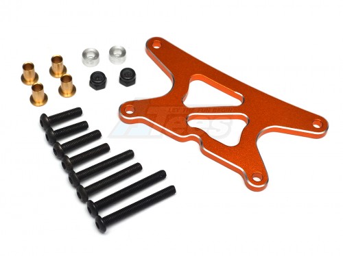 GPM Racing Tamiya WR02 Aluminium Front Shock Tower - 1 Pc Set Orange