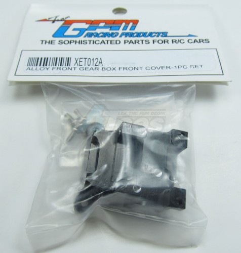 GPM Racing XMods Evolution Truck Aluminum Front Gear Box Front Cover With Screws Set Black