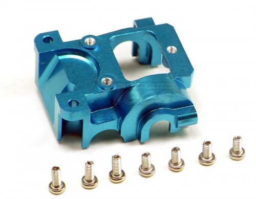 GPM Racing XMods Evolution Truck Aluminum Rear Gear Box Front Cover Blue