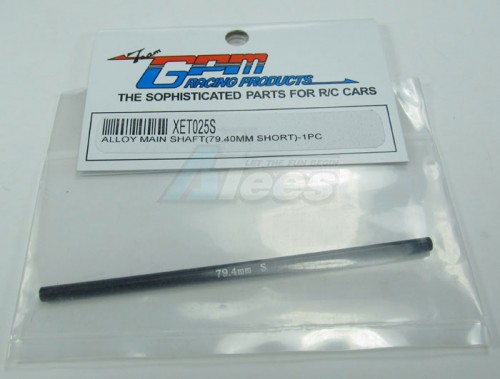 GPM Racing XMods Evolution Truck Aluminum Main Shaft (79.40mm Short) - 1 Piece Black