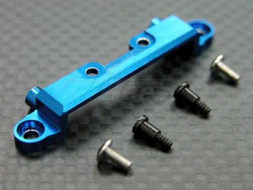 GPM Racing XMods Evolution Truck Aluminum Front Damper Mount With Screws - Blue