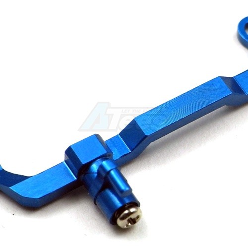 GPM Racing XMods Evolution Truck Aluminum Steering Plate (0 degree) - Blue