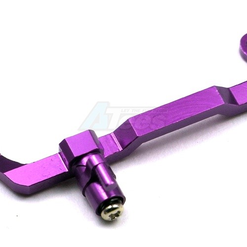 GPM Racing XMods Evolution Truck Aluminum Steering Plate (0 degree) Purple