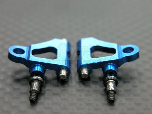 GPM Racing XMods Evolution Truck Aluminum Front Lower Arm With Screws - 1 Pair Set Blue