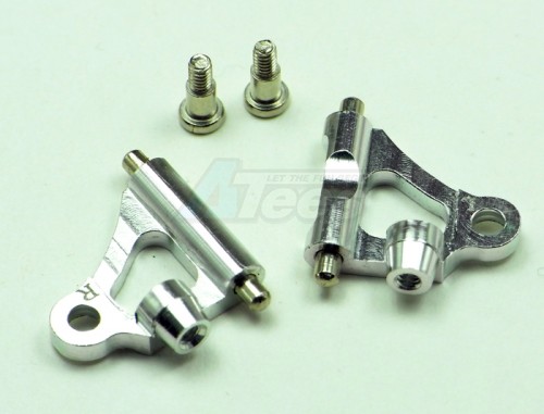 GPM Racing XMods Evolution Truck Aluminum Front Lower Arm With Screws - 1 Pair Set Silver