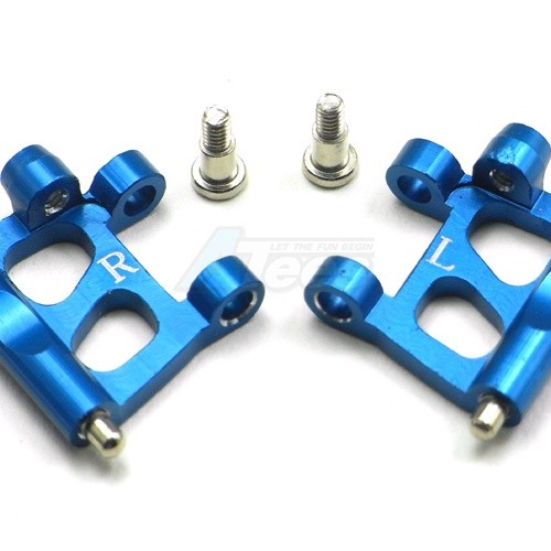 GPM Racing XMods Evolution Truck Aluminum Rear Lower Arm - 1 Pair Blue