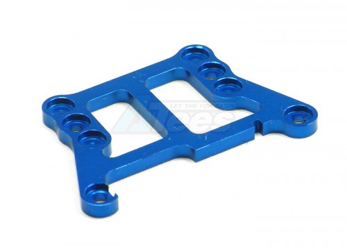 GPM Racing XMods XMods Aluminum Front Upper Plate Connects to Front Gear Box -1PC Blue