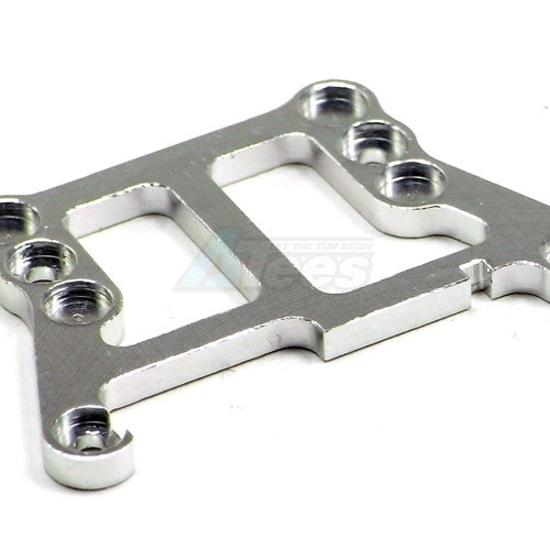 GPM Racing XMods XMods Aluminum Front Upper Plate Connects to Front Gear Box - 1PC Silver