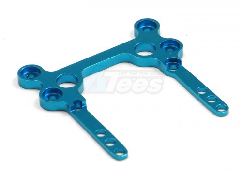 GPM Racing XMods XMods Aluminum Rear Upper Plate Connects to Rear Gear Box -1PC Blue
