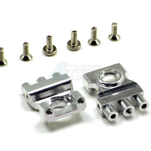 GPM Racing XMods XMods Aluminum Front Gear Box W/ Screws Silver