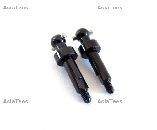 GPM Racing XMods XMods Aluminum Rear Wheel Shaft - 1pr Black