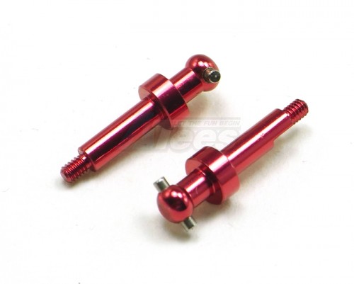 GPM Racing XMods XMods Aluminum Rear Wheel Shaft Set Red