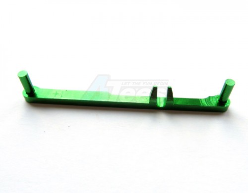 GPM Racing XMods XMods Aluminum Steering Plate (toe-in 1 Degree)-1 Piece Green