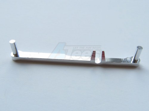 GPM Racing XMods XMods Aluminum Steering Plate (toe-in 1 Degree)-1 Piece Silver