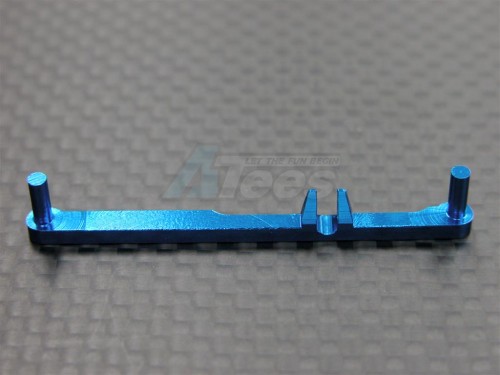 GPM Racing XMods XMods Aluminum Steering Plate (toe-out 2 Degree) - 1 Piece Blue