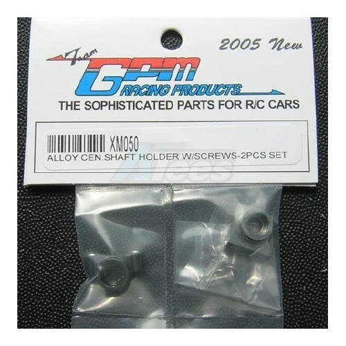 GPM Racing XMods XMods Aluminum Center Shaft Holder W/ Screws 2PCS Gun Metal
