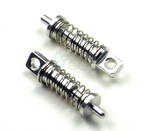 GPM Racing XMods XMods Aluminum Front or Rear Threaded Shocks Set (2) Silver