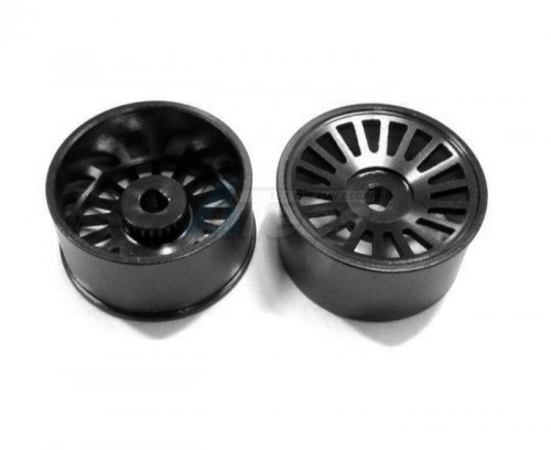 GPM Racing XMods XMods Aluminum Front Sinkage Rims (18 Poles) For XM, XME - 1 Pair Black