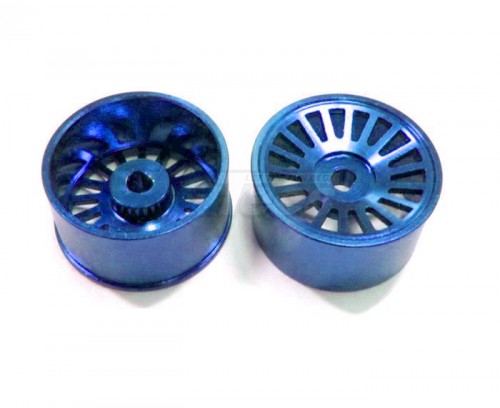 GPM Racing XMods XMods Aluminum Rear Sinkage Rims (18 Poles) For Generation 1, Evolution - 1 Pair Blue