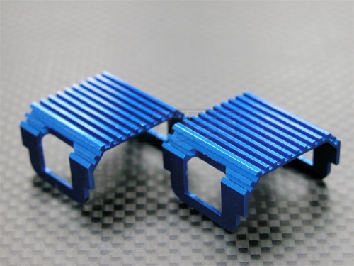 GPM Racing XMods XMods Aluminum Battery Heat Sink Mount Blue