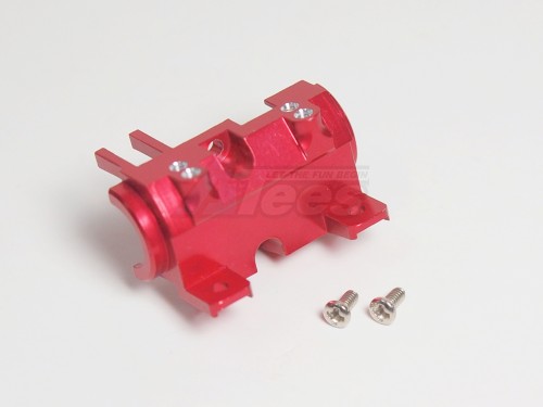 GPM Racing XMods Evolution Touring Aluminum Front Gear Box Cover - 1pc set Red