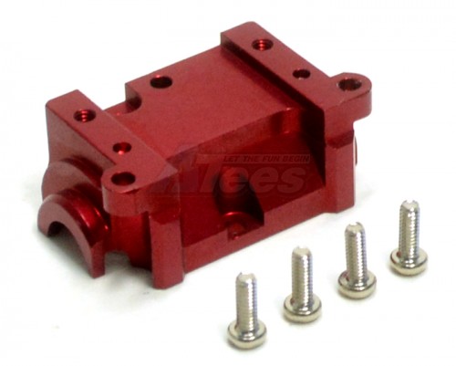 GPM Racing XMods Evolution Touring Aluminum Rear Gear Box Rear Cover With Screws Set Red