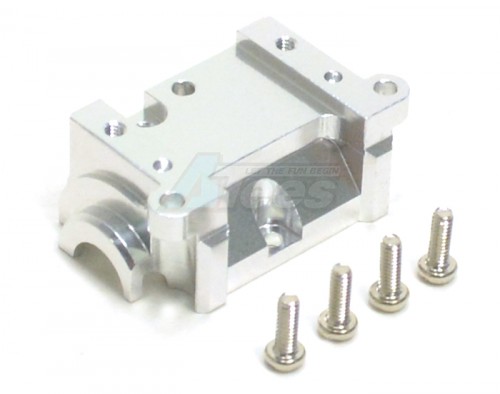GPM Racing XMods Evolution Touring Aluminum Rear Gear Box Rear Cover With Screws Set Silver