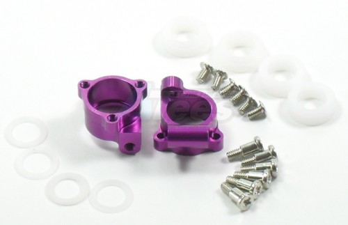 GPM Racing XMods Evolution Touring Aluminum Rear Knuckle Arm W/ Delrin Collars & Screws - 1 Pair Purple
