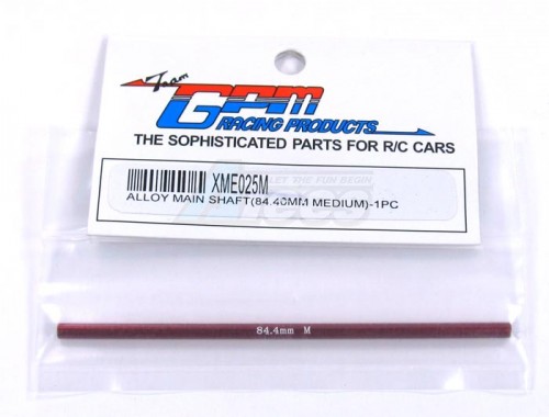 GPM Racing XMods Evolution Touring Aluminum Main Shaft (84.40mm Medium) - 1 Piece Red